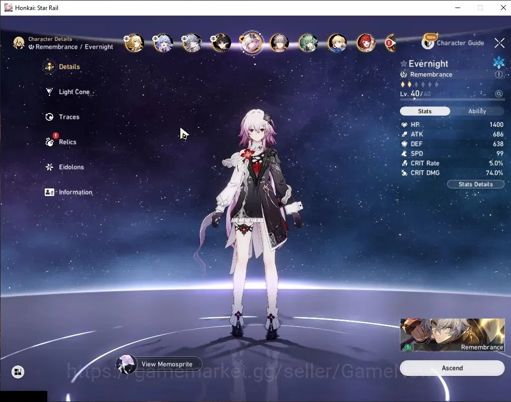 Honkai Star Rail Accounts Asia|TL 67|Free GI|14 Limited|[Sunday,Aglaea E2]+S image 20
