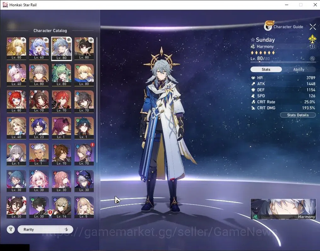 Honkai Star Rail Accounts Asia|TL 67|Free GI|14 Limited|[Sunday,Aglaea E2]+S image 6
