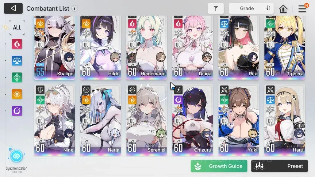 Chaos Zero Nightmare Accounts ASIA|Lv 54|21 SSR 1