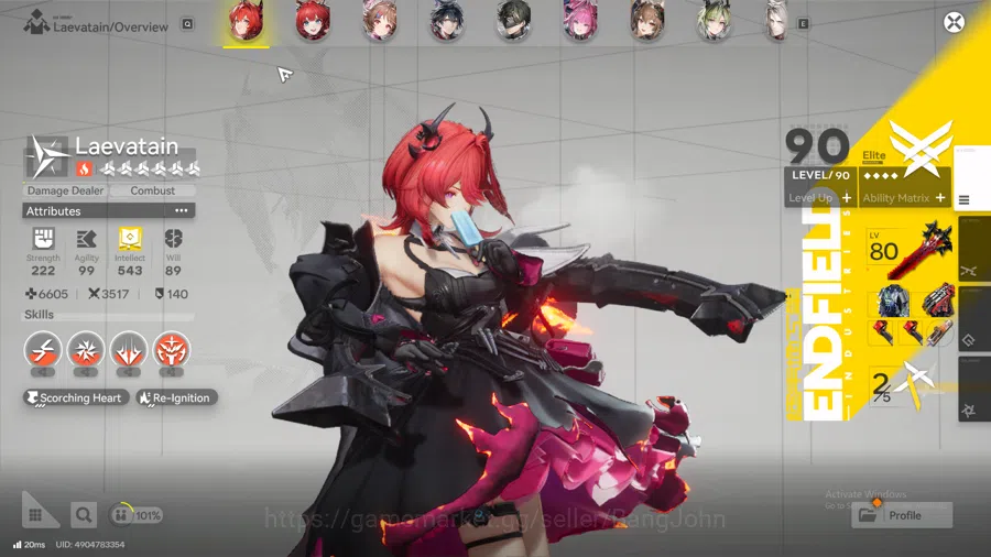 Arknights: Endfield Accounts ASIA | lv58 | laevatain, Ardelia, Yvonne, Gilberta image 9