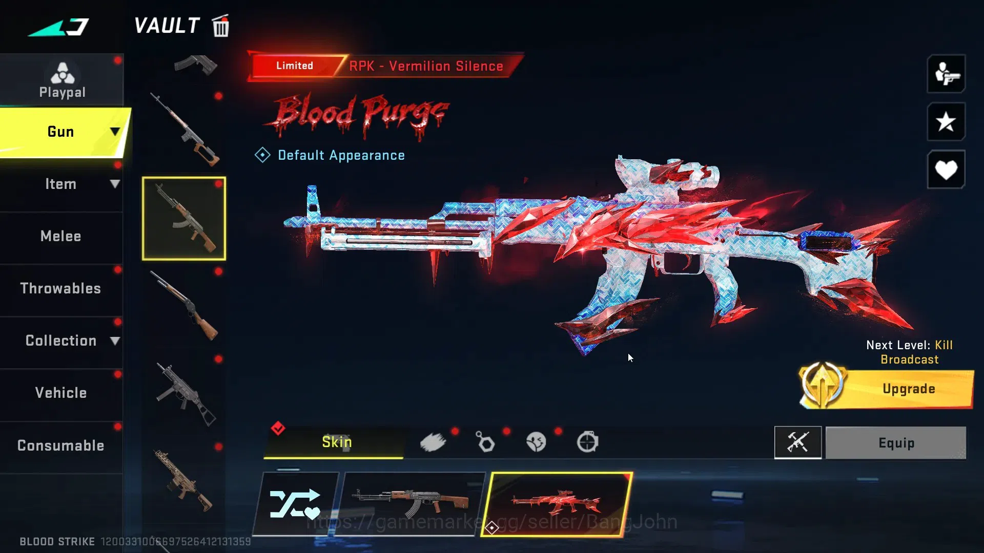 Blood Strike Accounts ASIA|Ultra Melee Lightblade-DrakFroce|1 Collab Gun image 15