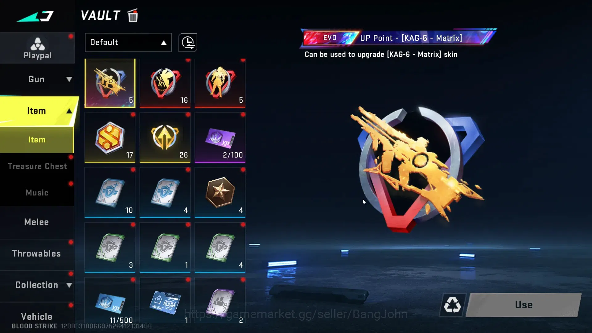 Blood Strike Accounts ASIA|Ultra Melee Lightblade-DrakFroce|1 Collab Gun image 17
