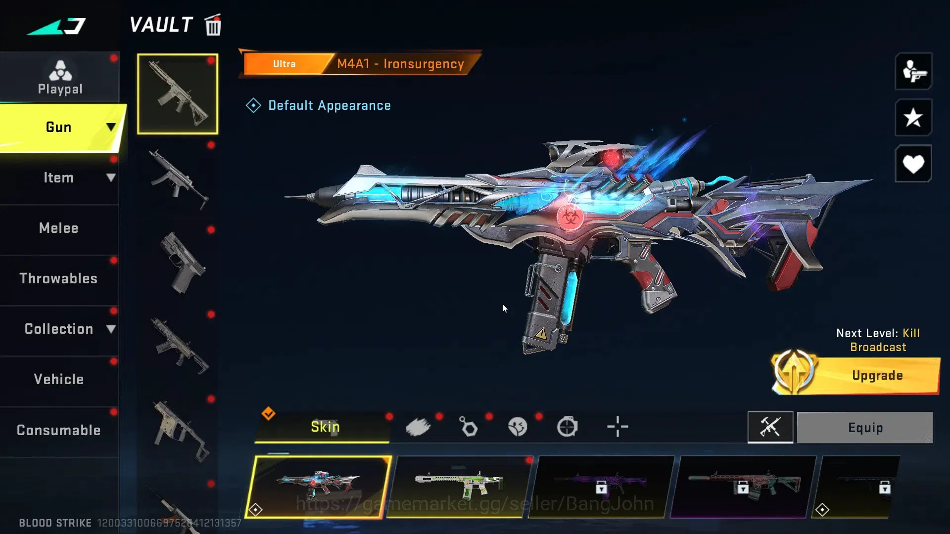 Blood Strike Accounts ASIA|Ultra Melee Lightblade-DrakFroce|1 Collab Gun image 4