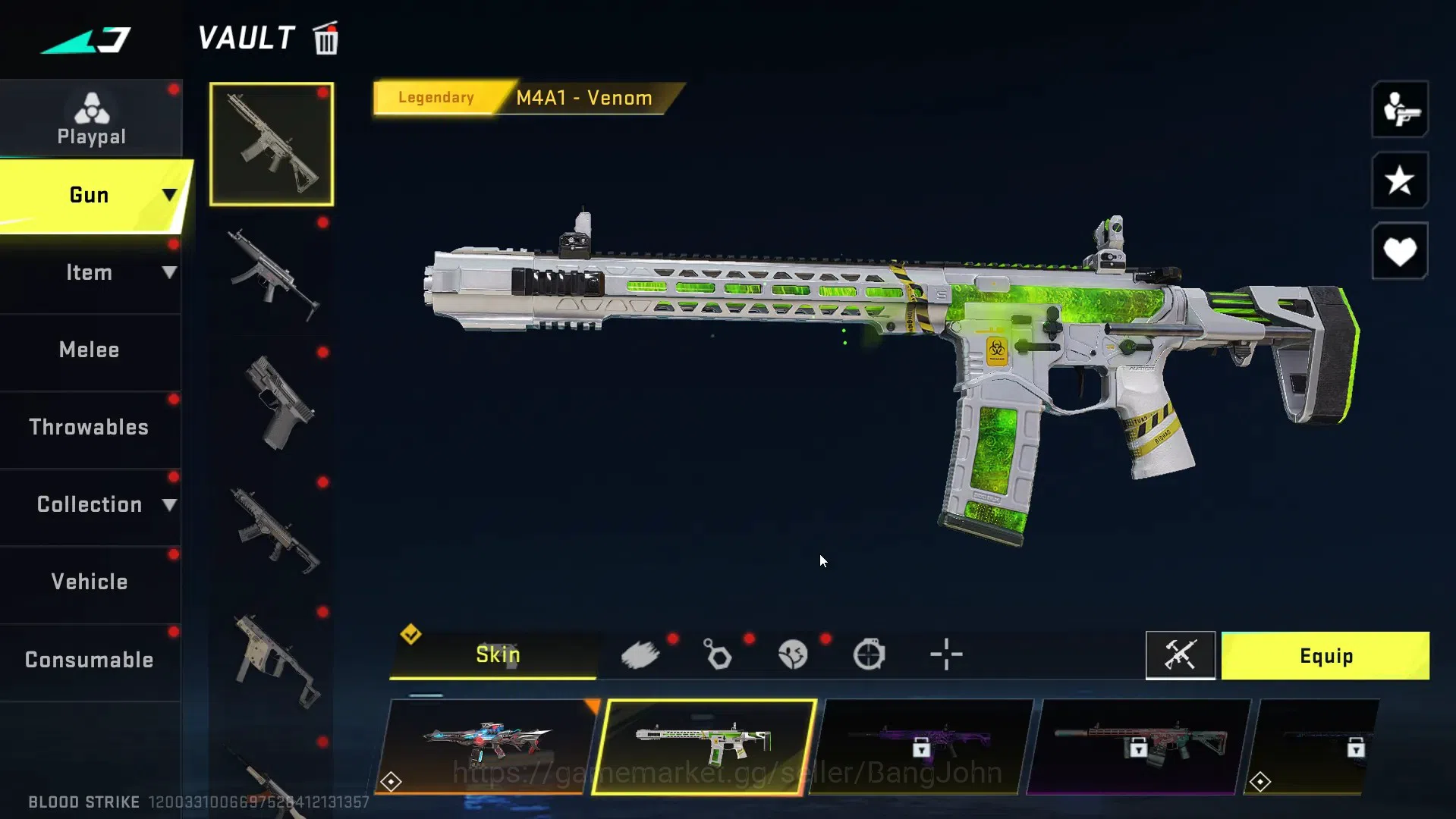 Blood Strike Accounts ASIA|Ultra Melee Lightblade-DrakFroce|1 Collab Gun image 5