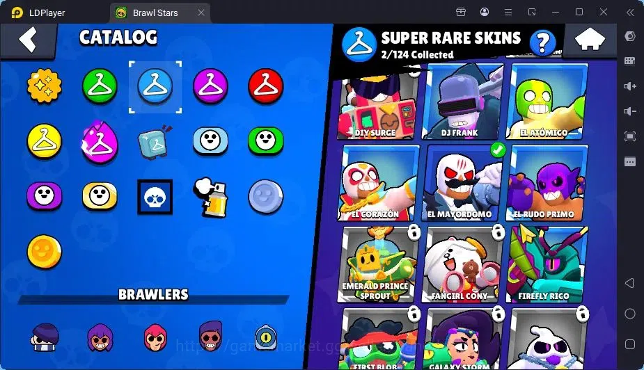 Brawl Stars Accounts Trophy 1974|20 Brawler|1Max Hc Lv.11(Shelly)|1Mythic(otis),2Epic(Iris,Rico),2SR Skin|4588 Bling|Proteck 10