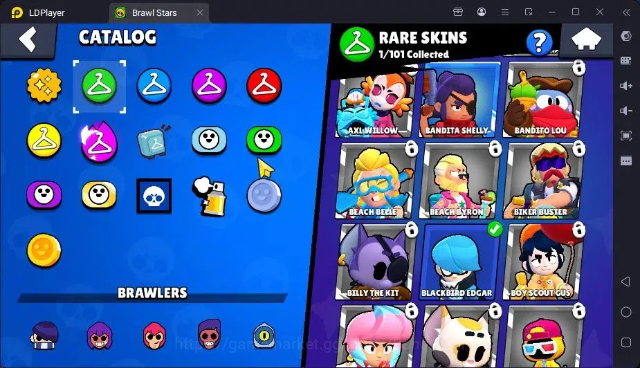 Brawl Stars Accounts Trophy 1974|20 Brawler|1Max Hc Lv.11(Shelly)|1Mythic(otis),2Epic(Iris,Rico),2SR Skin|4588 Bling|Proteck 9