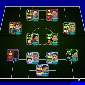 eFootball Accounts Legends & Iconic Players Android|3 Big Time K.Kvaratskhelia|20 Epic Ferenc Puskas,Cristiano Ronaldo,Xabi