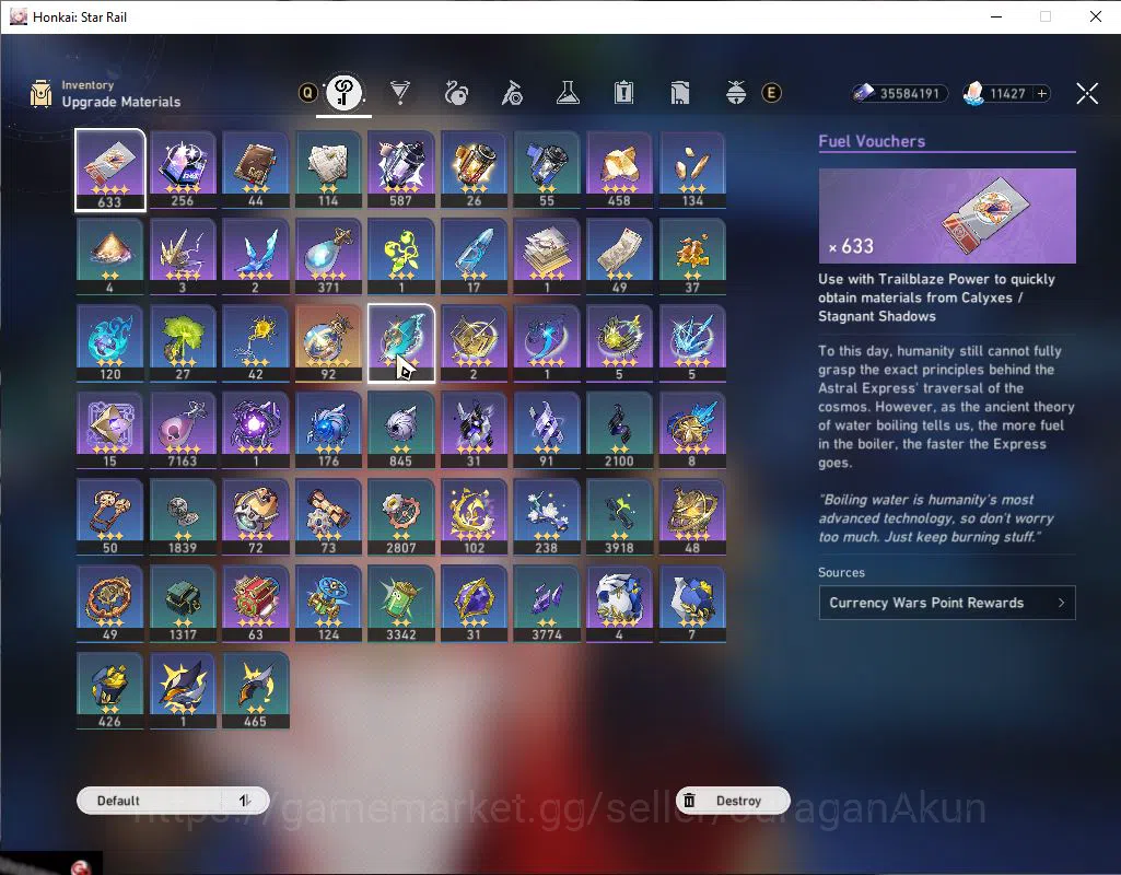 Honkai Star Rail Accounts ASIA|TL 70|18 Limit [Castorice,Phainon,Argenti,Fir image 4