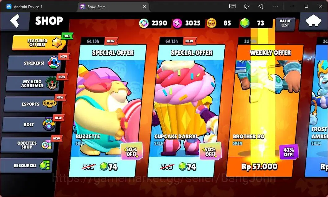 Brawl Stars Accounts Global|465 Thropy|11 Brawler|1 Max Hypercharge(She image 4