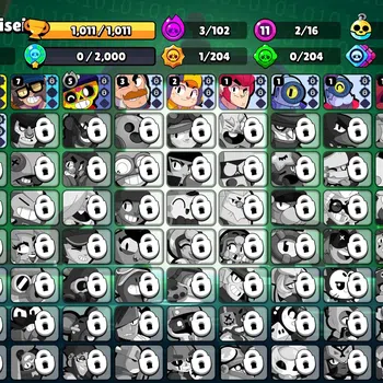 Brawl Stars Accounts 1011 Trophy|16 Brawlers 2 Max Lv [Edgar,Darryl,Shelly]|3 Epic Skins [Titanium Maisie,Dancer Iris]|3K