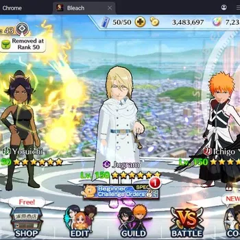 Bleach: Brave Souls Accounts Starter Global |58K BP+7K Orb|Fresh Story|Jugram TYBW26|Ichigo Renewed,DT|Yoruichi