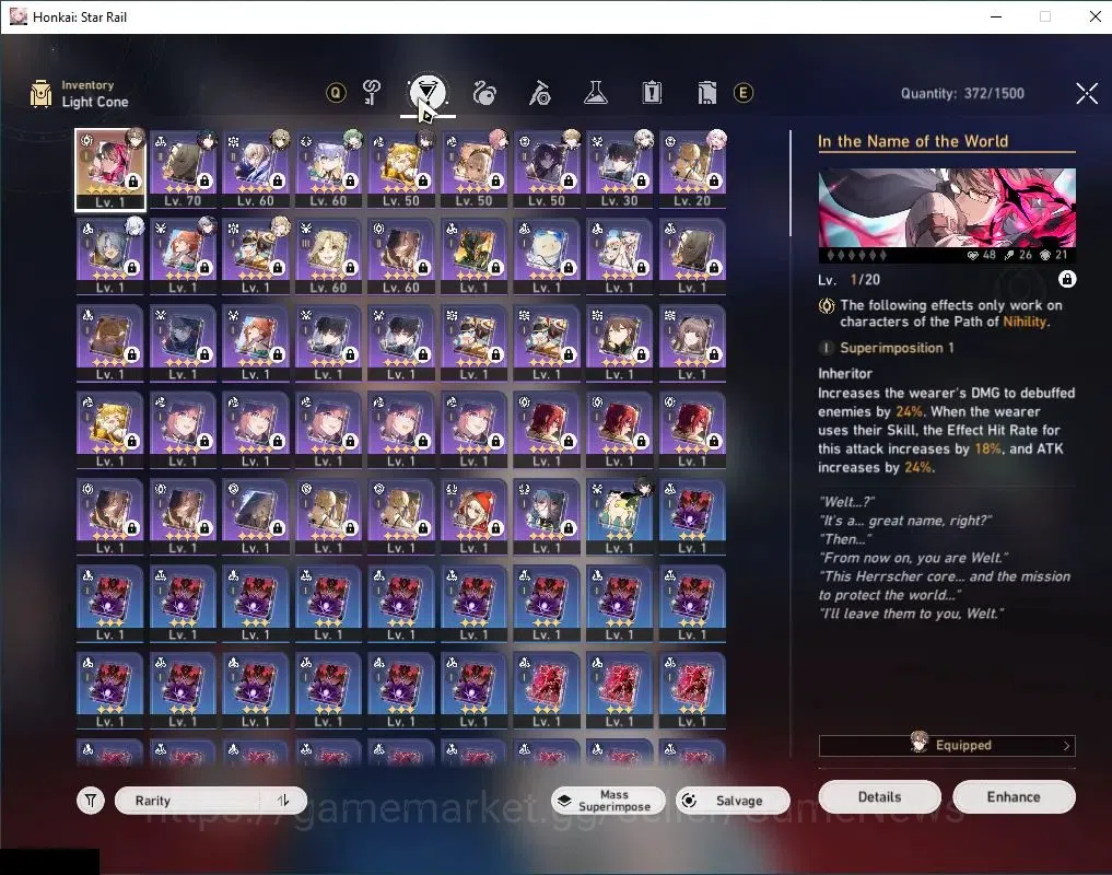 Honkai Star Rail Accounts Asia|TL 62|Free GI|8 Limited|Feixiao,Firefly,Jingl image 5