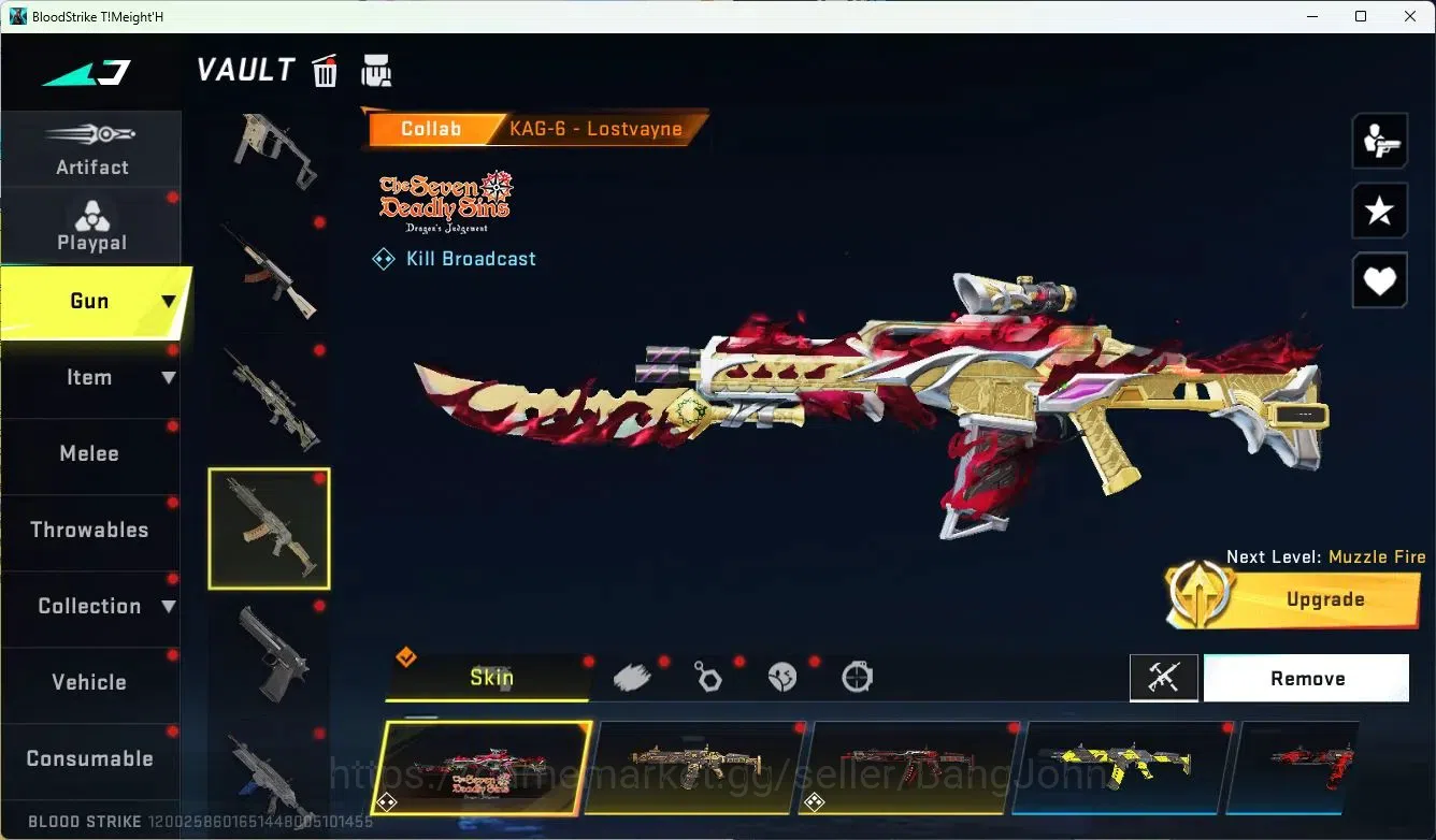 Blood Strike Accounts ASIA|MELE=DUALBLADE,ZANPAKUTO|COLLABQBZ95,UZI,KAR9 image 19