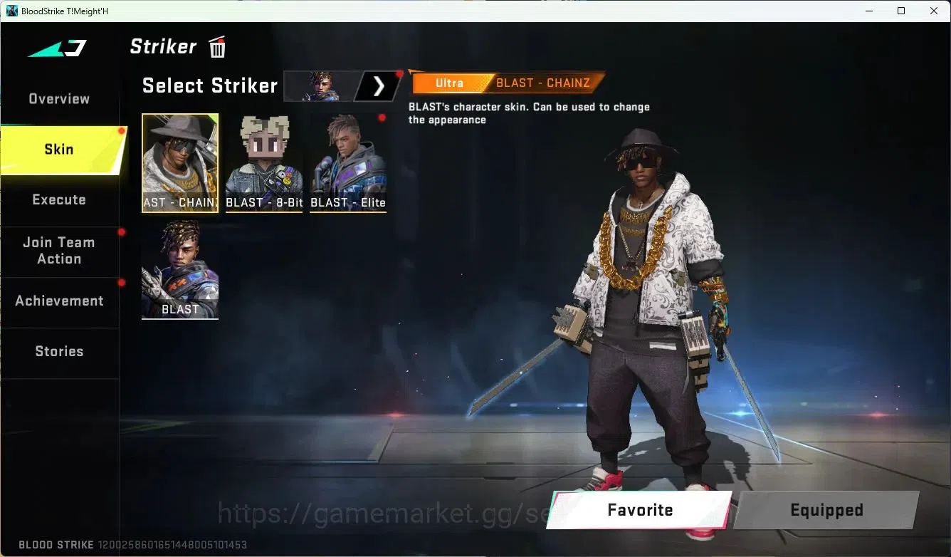 Blood Strike Accounts ASIA|MELE=DUALBLADE,ZANPAKUTO|COLLABQBZ95,UZI,KAR9 image 4