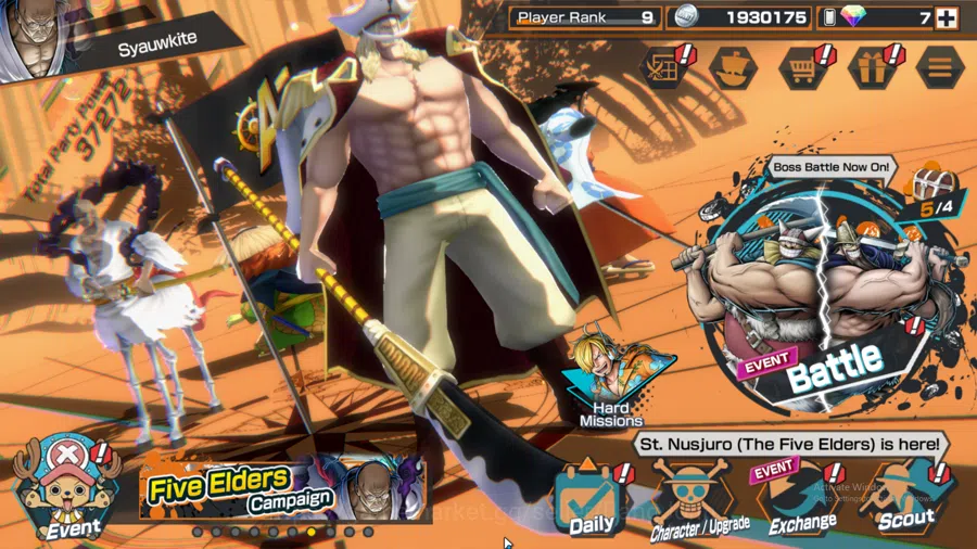 One Piece Bounty Rush Others GLOBAL | MAX 3 | EX 2 |  ST Ethan baron, Oden, Edw image 1