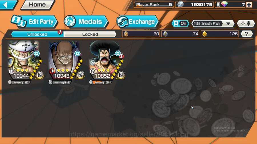 One Piece Bounty Rush Accounts GLOBAL | MAX 3 | EX 2 |  ST Ethan baron, Oden, Edw image 2