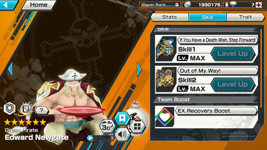 One Piece Bounty Rush Accounts GLOBAL | MAX 3 | EX 2 |  ST Ethan baron, Oden, Edw image 3