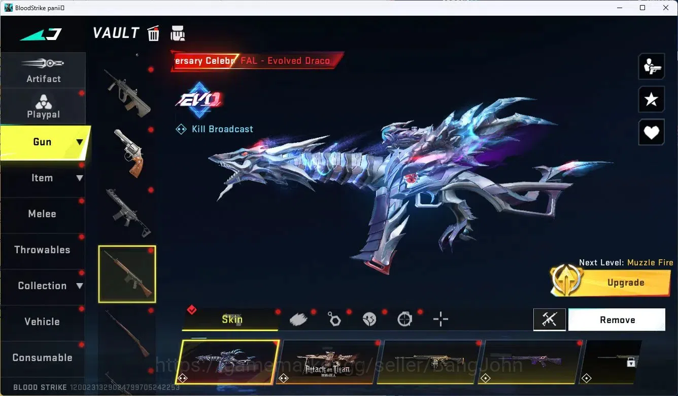 Blood Strike Accounts ASIA | 1 EVO: FAL|3 AOT|2 Ultra Char|1 Ultra Gun|1 image 10