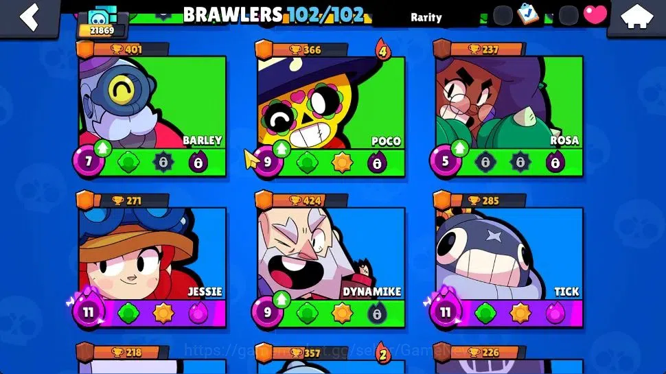 Brawl Stars Accounts 21K Trophy|10K Bling|102 Brawlers 22 Max Lvl|2 UL| image 10