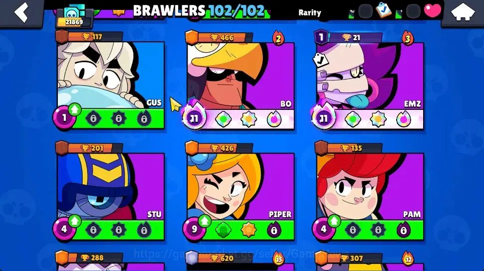 Brawl Stars Accounts 21K Trophy|10K Bling|102 Brawlers 22 Max Lvl|2 UL| image 12
