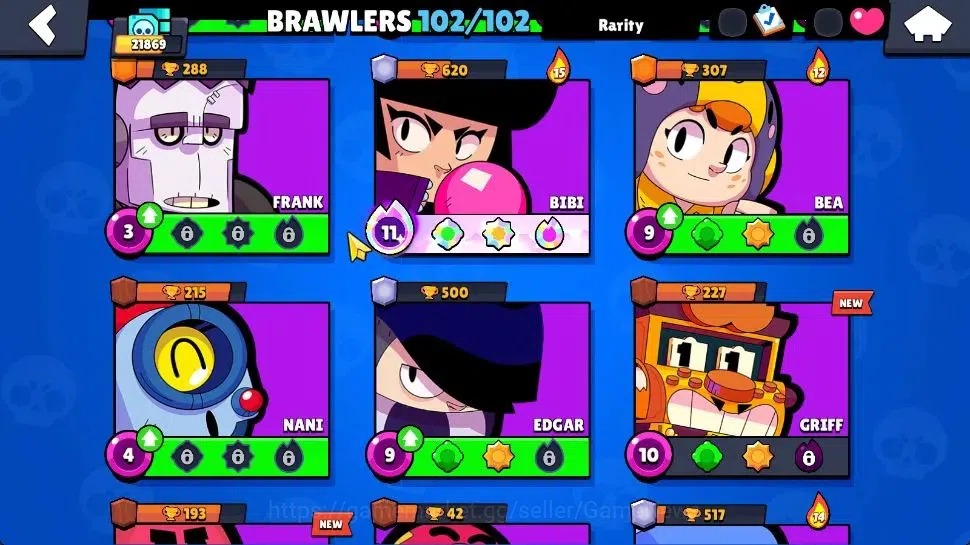 Brawl Stars Accounts 21K Trophy|10K Bling|102 Brawlers 22 Max Lvl|2 UL| image 13