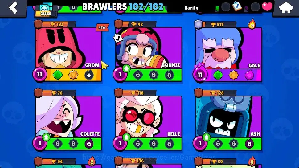 Brawl Stars Accounts 21K Trophy|10K Bling|102 Brawlers 22 Max Lvl|2 UL| image 14