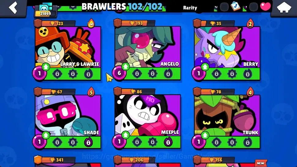 Brawl Stars Accounts 21K Trophy|10K Bling|102 Brawlers 22 Max Lvl|2 UL| image 16