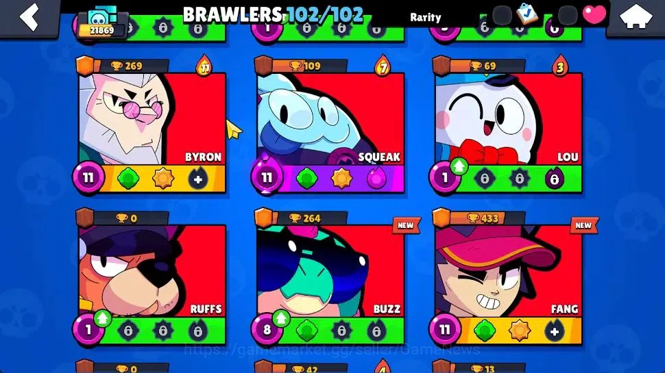 Brawl Stars Accounts 21K Trophy|10K Bling|102 Brawlers 22 Max Lvl|2 UL| image 18
