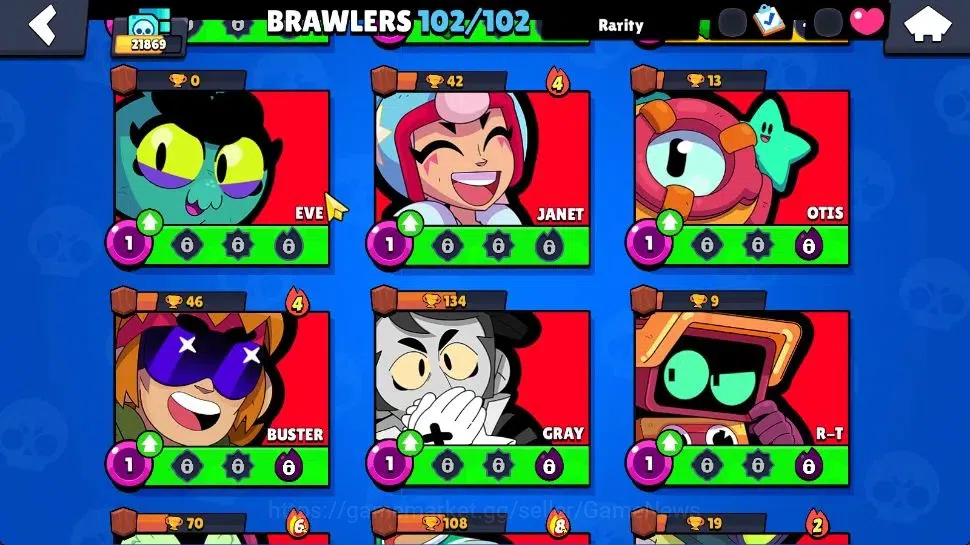 Brawl Stars Accounts 21K Trophy|10K Bling|102 Brawlers 22 Max Lvl|2 UL| image 19