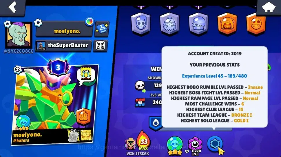 Brawl Stars Accounts 21K Trophy|10K Bling|102 Brawlers 22 Max Lvl|2 UL| image 4