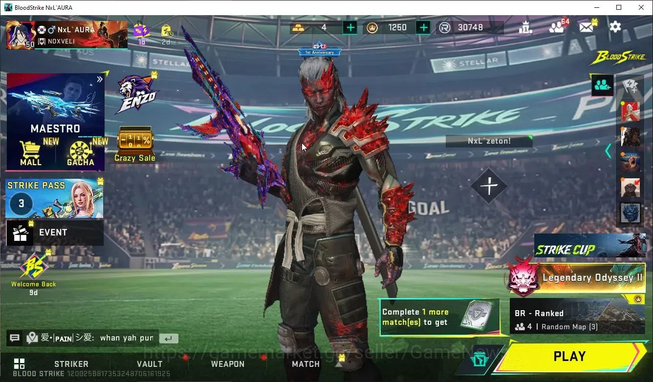 Blood Strike Accounts ASIA|ETERNAL MP5-Dominator+Collab TOKRAV[BIZON,Tak image 1