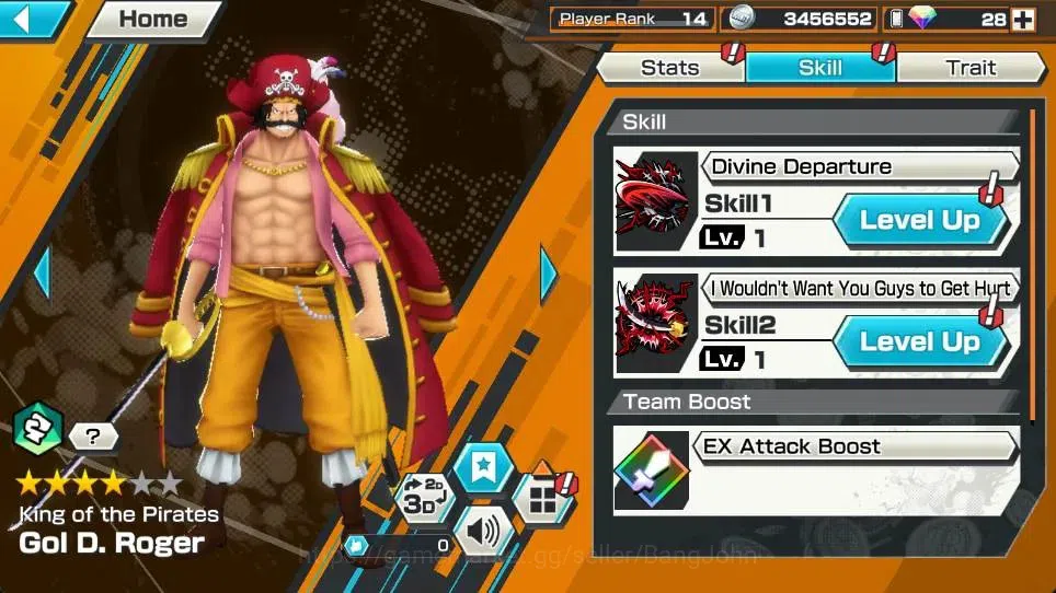 One Piece Bounty Rush Accounts Global | EX 5 | PR 14 | Zoro & Sanji Max, Rob Lucc image 9