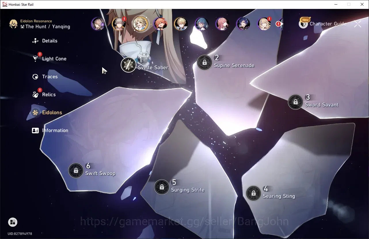 Honkai Star Rail Accounts ASIA | TL 34 | 8 LIMIT | HUO HUO | HYSILENS | KAFK image 10