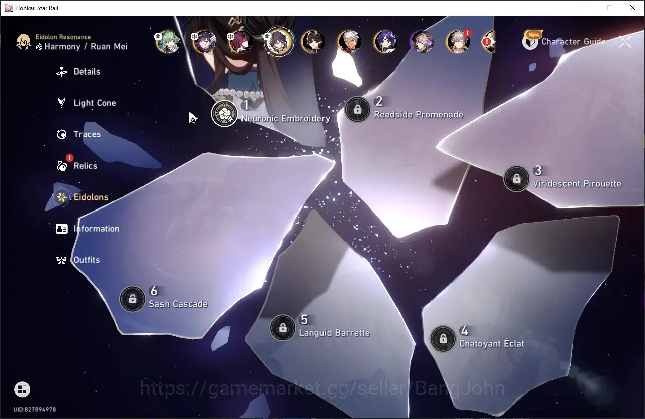 Honkai Star Rail Accounts ASIA | TL 34 | 8 LIMIT | HUO HUO | HYSILENS | KAFK image 11