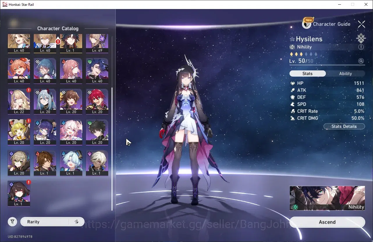 Honkai Star Rail Accounts ASIA | TL 34 | 8 LIMIT | HUO HUO | HYSILENS | KAFK image 13