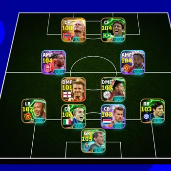 eFootball Accounts Legends & Iconic Players EFOOTBALL CROSSING META | BIGTIME E HALLAND,BIGTIME D BECKHAM,M CUNHA,L SANE,F
