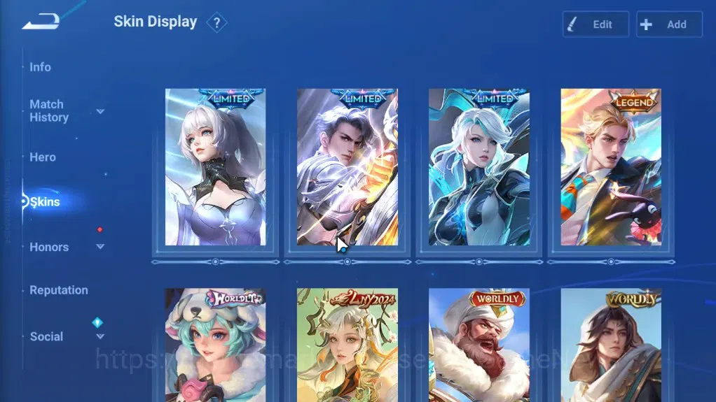Honor of Kings Accounts Rare Skin Hero 99 Skin 77|,3 Limit(Arli,Kaizer,Garo)|1 Legend Arthure,1Lny2024,3 Worldly,10 3
