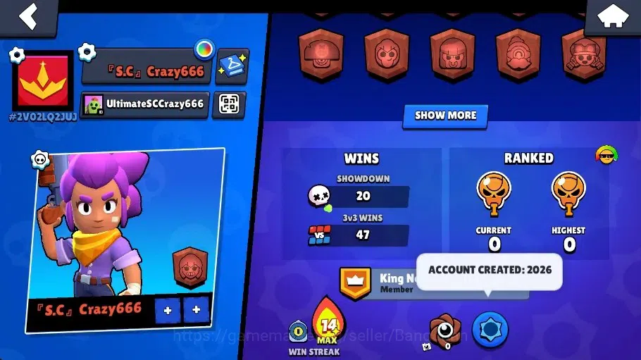 Brawl Stars Accounts Global | 1078 Thropy|21 Brawler|3 Max Hypercharge( image 3