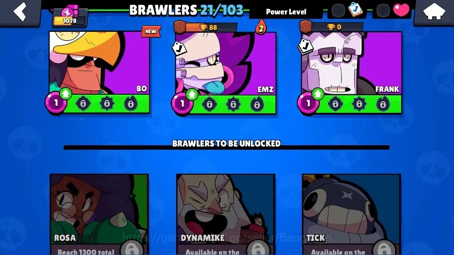 Brawl Stars Accounts Global | 1078 Thropy|21 Brawler|3 Max Hypercharge( image 8