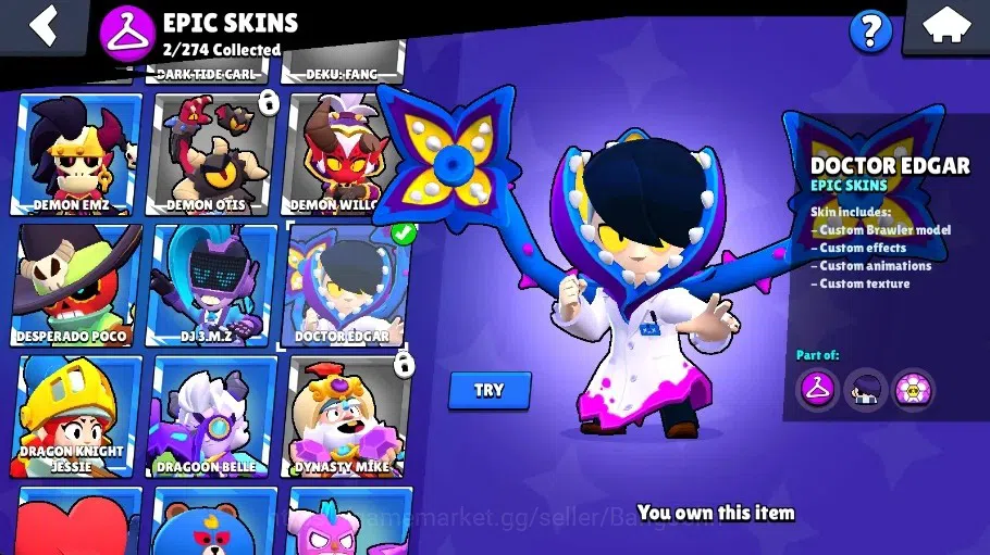 Brawl Stars Accounts Global | 1078 Thropy|21 Brawler|3 Max Hypercharge( image 9