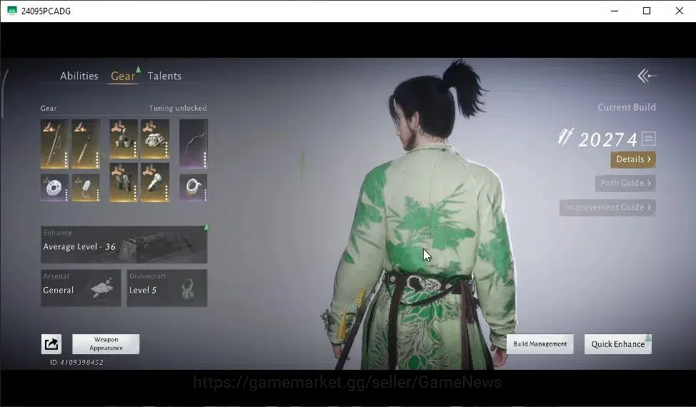 Where Winds Meet Accounts GLOBAL|Lv 86|20K GS|1 HC|79k Echo Shade|Humble Hero Set|Peaceful Life,Anthem of Ages,Lone March 5