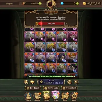 The Seven Deadly Sins: Grand Cross Accounts Endgame Asia|4,4M CC|4 LR, 11 UR +Cross IF|Roxy2/6,L
