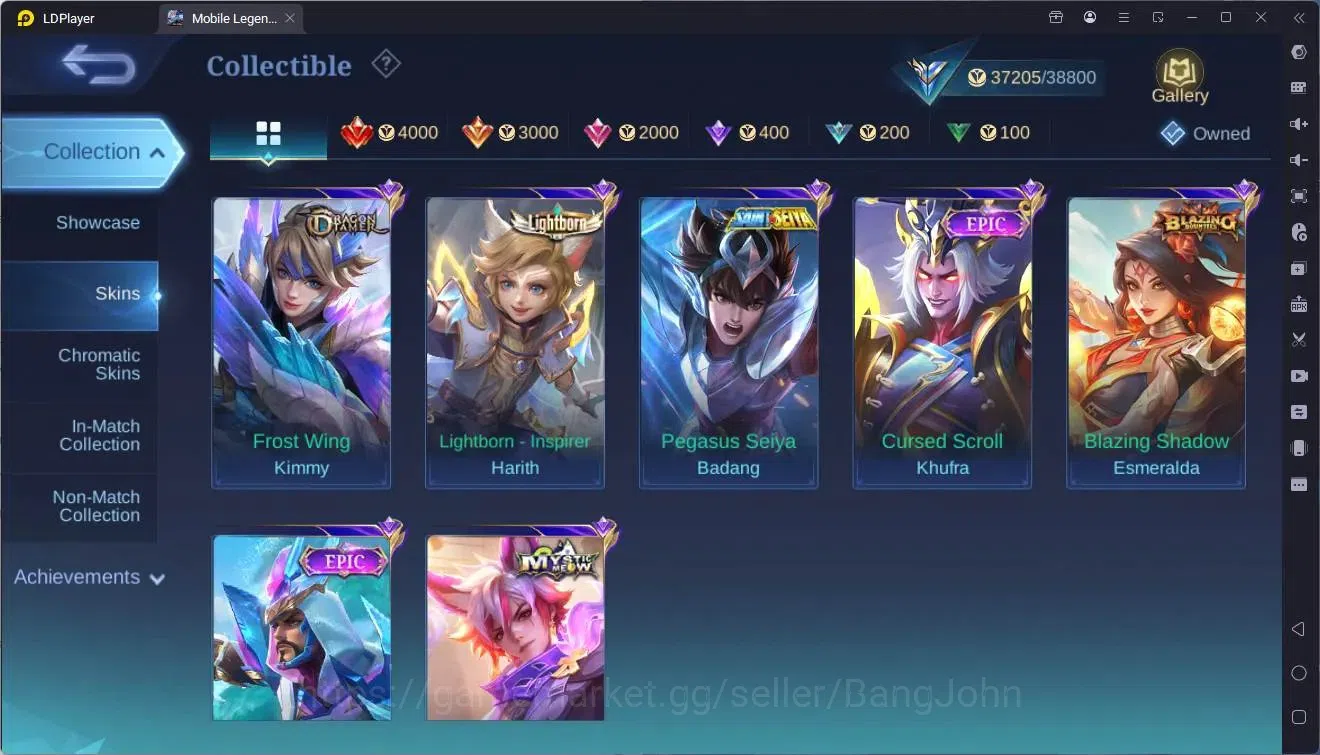 Mobile Legends: Bang Bang Accounts Global |Hero 94|Skin 156|Expert|KOF Karina|5-STAR  image 13