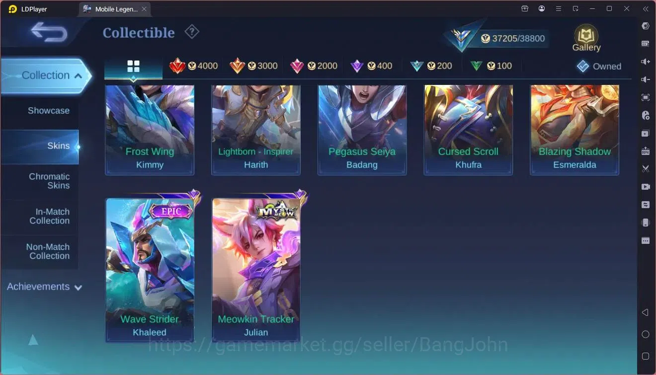 Mobile Legends: Bang Bang Accounts Global |Hero 94|Skin 156|Expert|KOF Karina|5-STAR  image 14