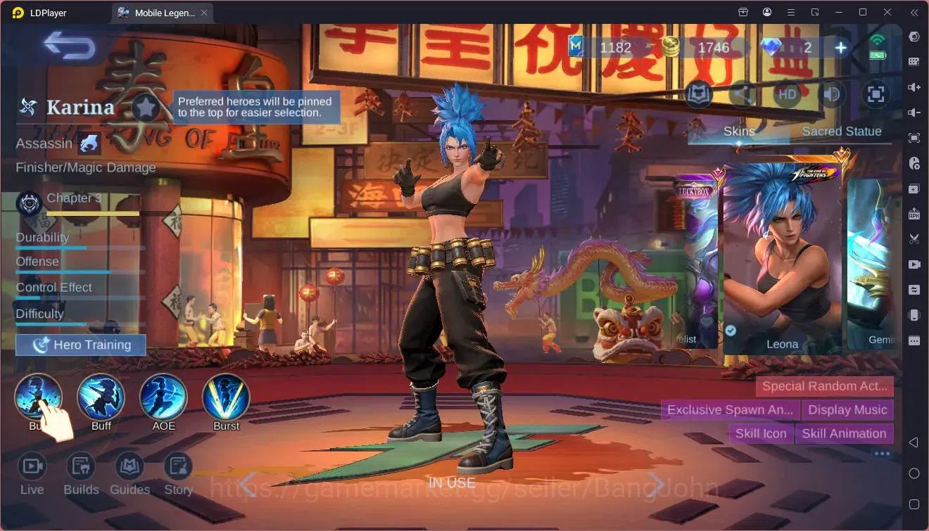 Mobile Legends: Bang Bang Accounts Global |Hero 94|Skin 156|Expert|KOF Karina|5-STAR  image 18