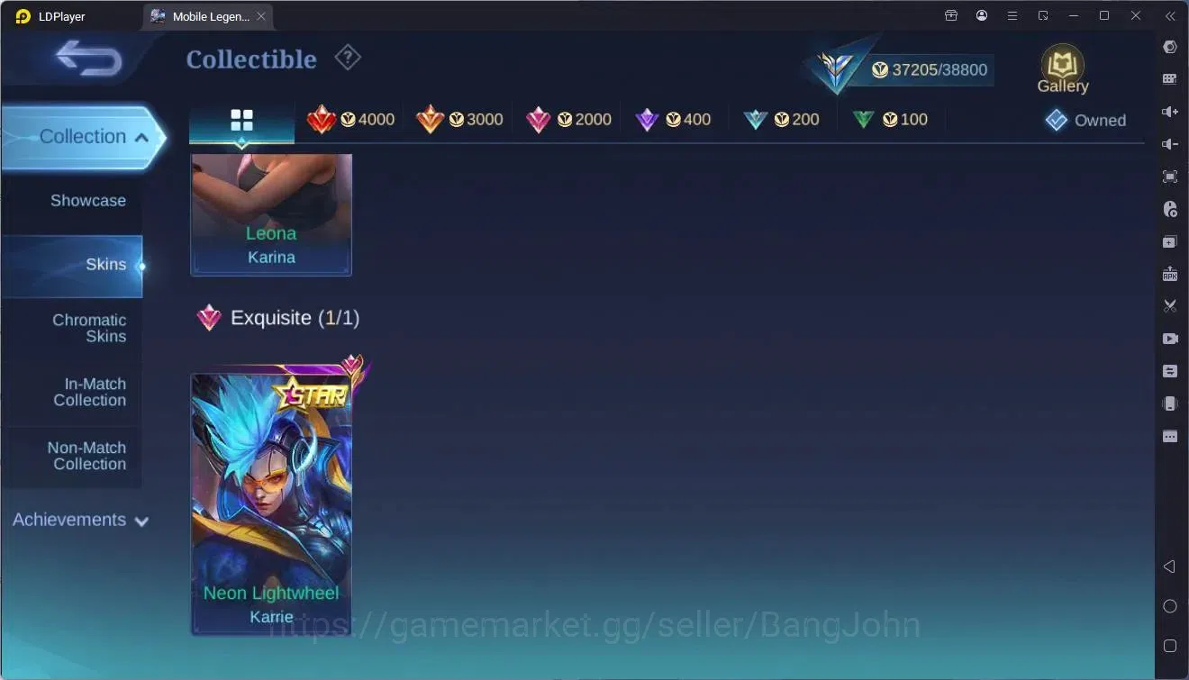 Mobile Legends: Bang Bang Accounts Global |Hero 94|Skin 156|Expert|KOF Karina|5-STAR  image 8