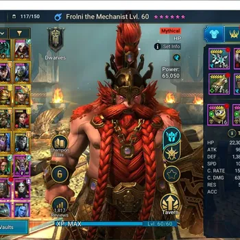 Raid: Shadow Legends Accounts Mid-Game Lv 57|1M Power|1 Mytical(Frolni)+22