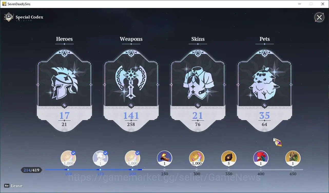 The Seven Deadly Sins: Origin Accounts SEA|Lvl 43|7 SSR|MeliodasP7,MannieP4,EscannorP6,Cl image 18