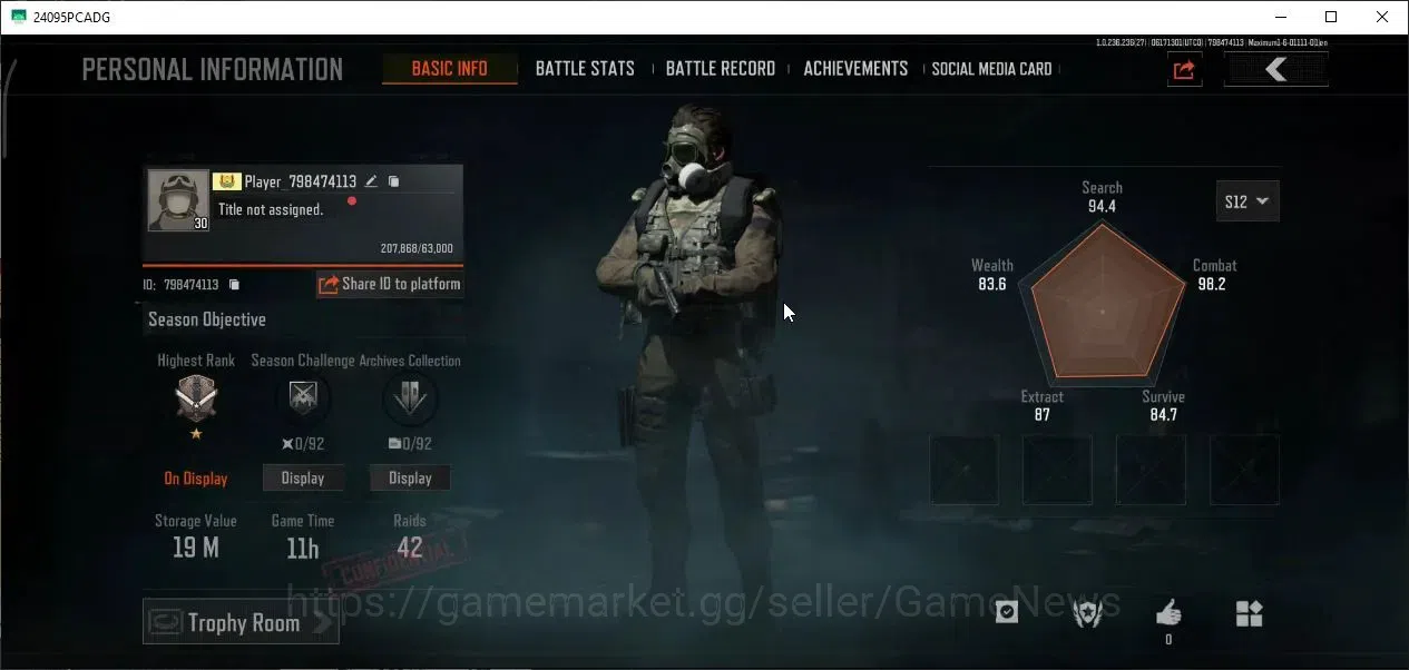 Arena Breakout Accounts MOBILE|Lv 30|SV 19M|CV 16M|QS AKS-74U,SS SCAR-L,GM image 2