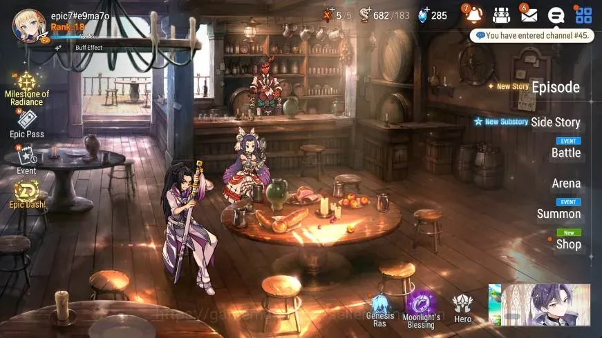 Epic Seven Accounts Starter Global | Starter|2 ML(Conqueror Lilias,Eternal Wanderer Ludwig)|PoH+Bless ON|Stigma 2K |Gold 1